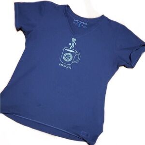 VGUC- Life is Good ‘Brewtiful’ 100% Cotton Crusher Short Sleeve T-Shirt
